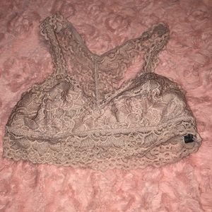 aerie light pink bralette